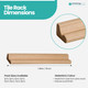 Rounded Wooden Tiles Racks Holders For Numbers and Word Games - 19cm